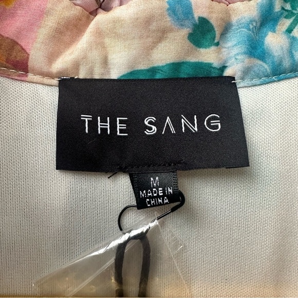 NWT The Sang Floral Botanical Drop Waist Patchwork Button Up Dress - Picture 13 of 13